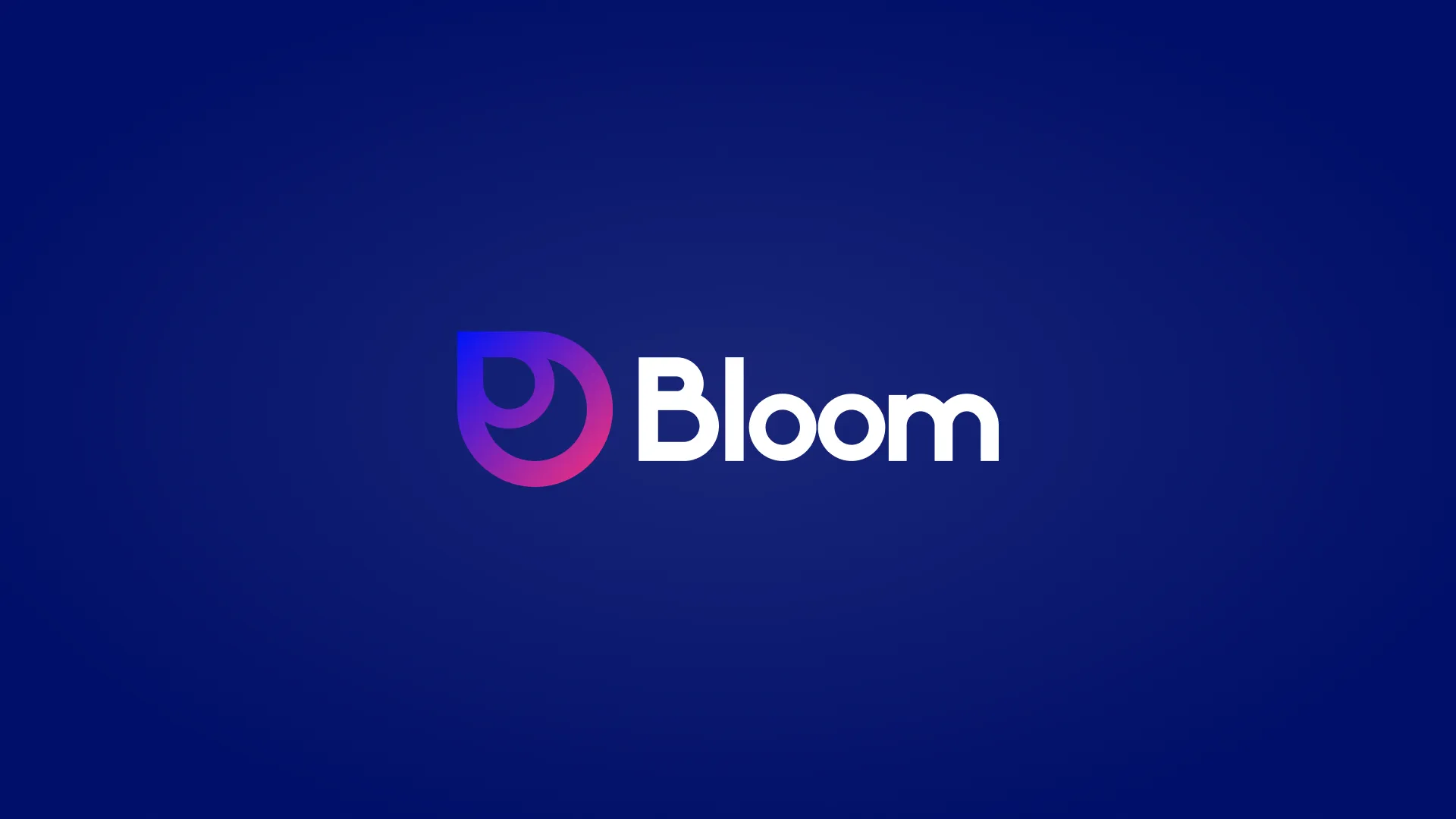 Bloom logo on dark background