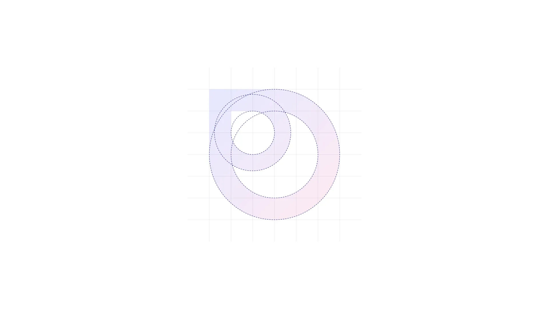 Bloom logomark construction diagram